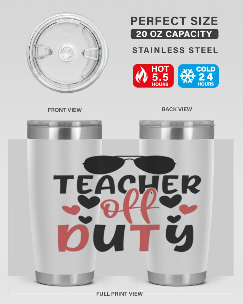 teacher off duty Style 205#- teacher- tumbler