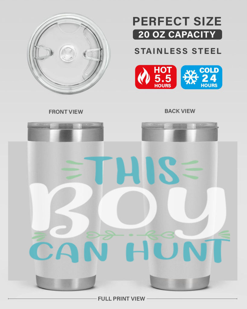 this boy can huntt 1#- easter- Tumbler