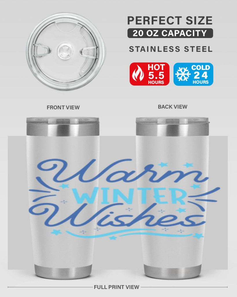 warm winter wishes 457#- winter- Tumbler