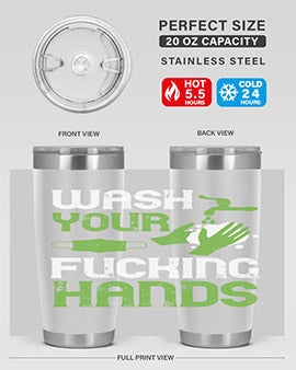 wash your fucking hands Style 14#- corona virus- Tumbler