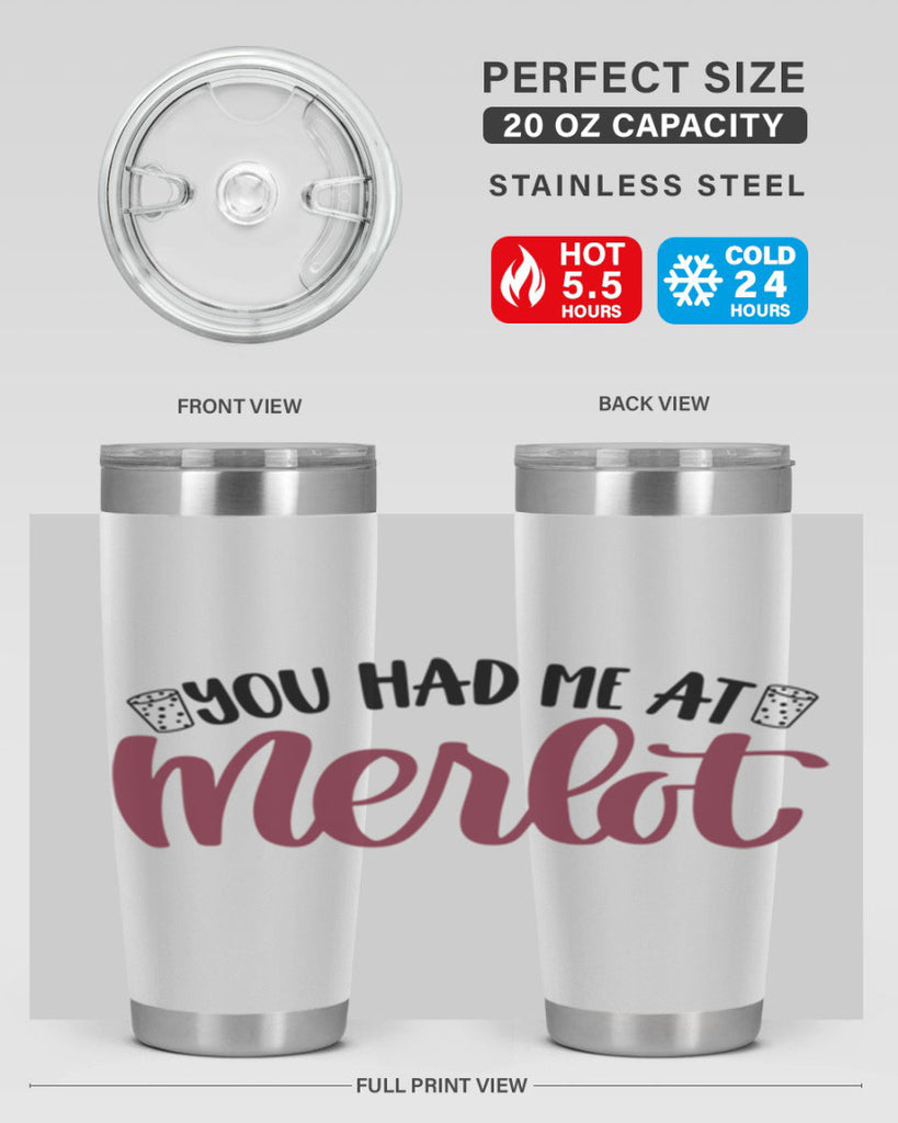 you had me at merlot 14#- wine- Tumbler