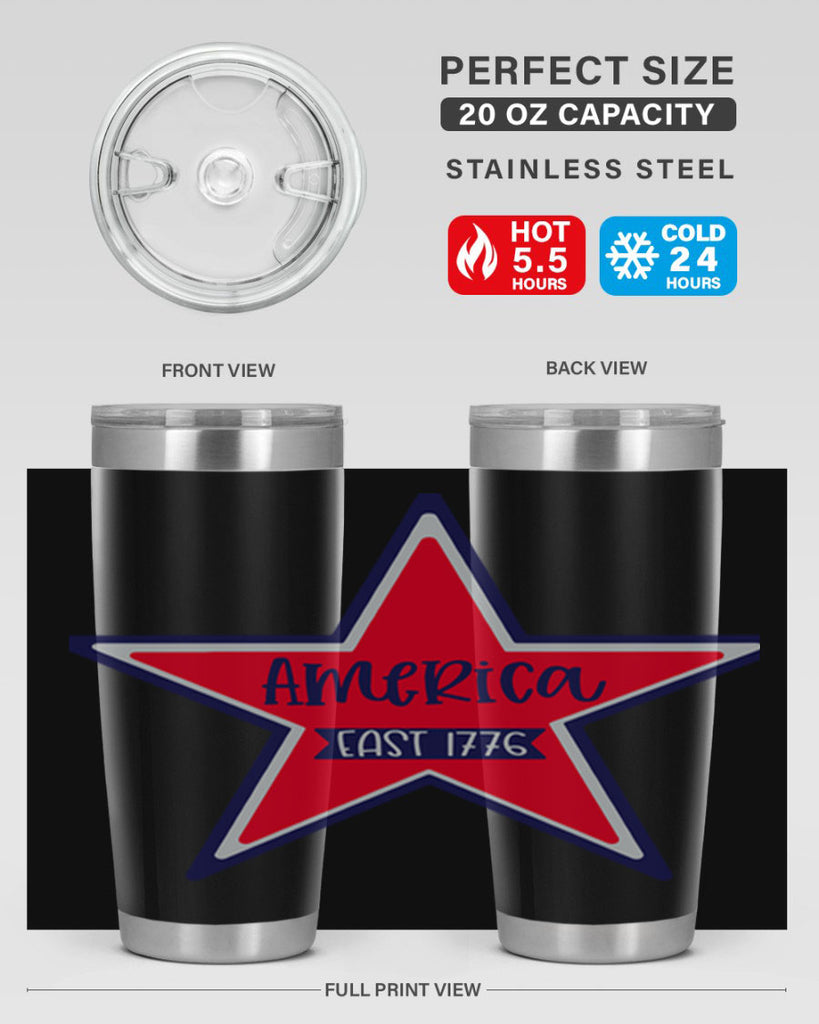 America East Style 144#- Fourt Of July- Tumbler