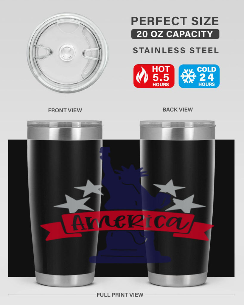 America Style 145#- Fourt Of July- Tumbler