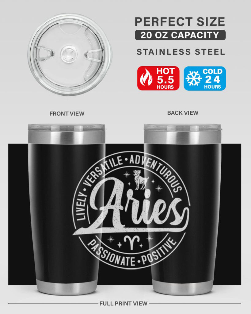 Aries 103#- zodiac- Tumbler