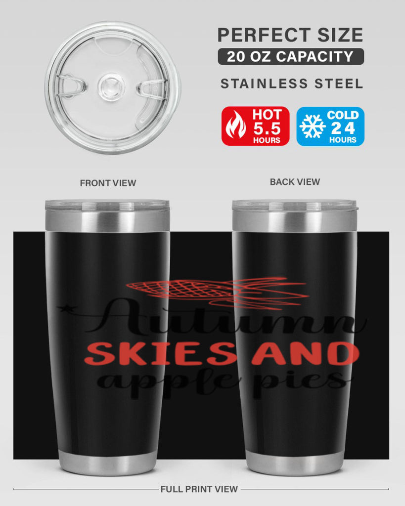 Autumn skies and apple pies 29#- fall- Tumbler