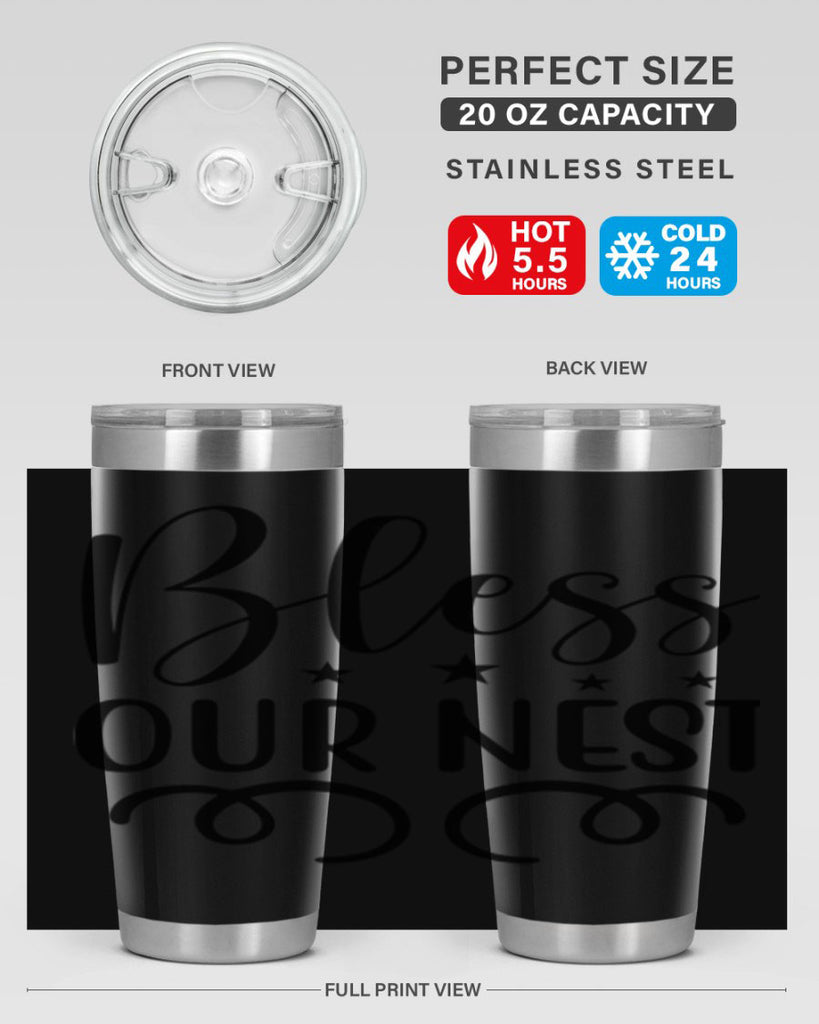 Bless Our Nest 50#- spring- Tumbler