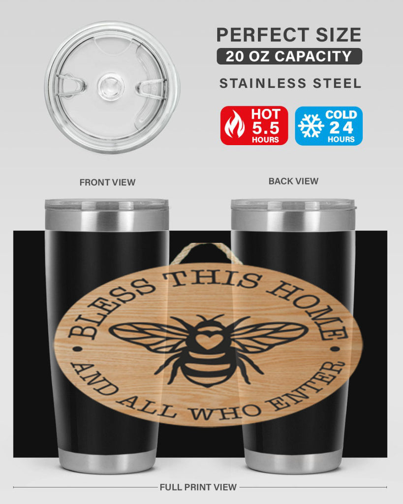 Bless this Home Bee Mockup58#- spring- Tumbler