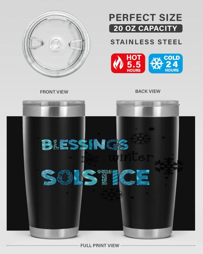 Blessings winter solstice 25#- winter- Tumbler