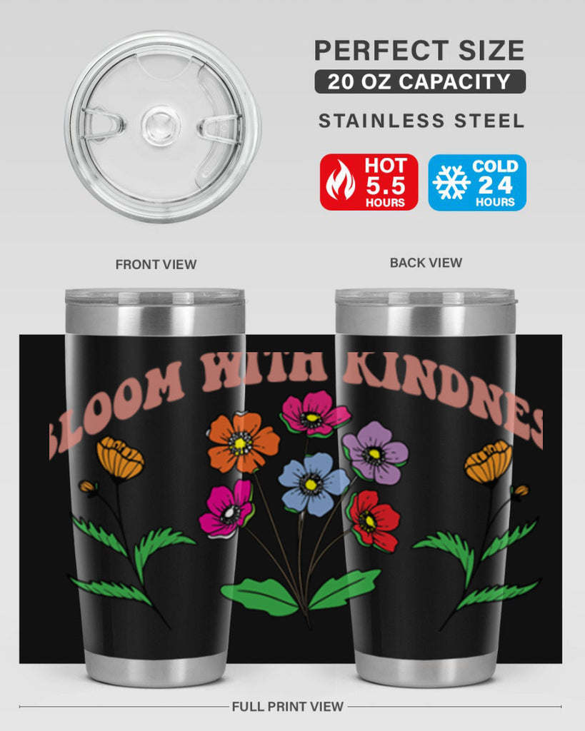 Bloom with Kindness  92#- spring- Tumbler