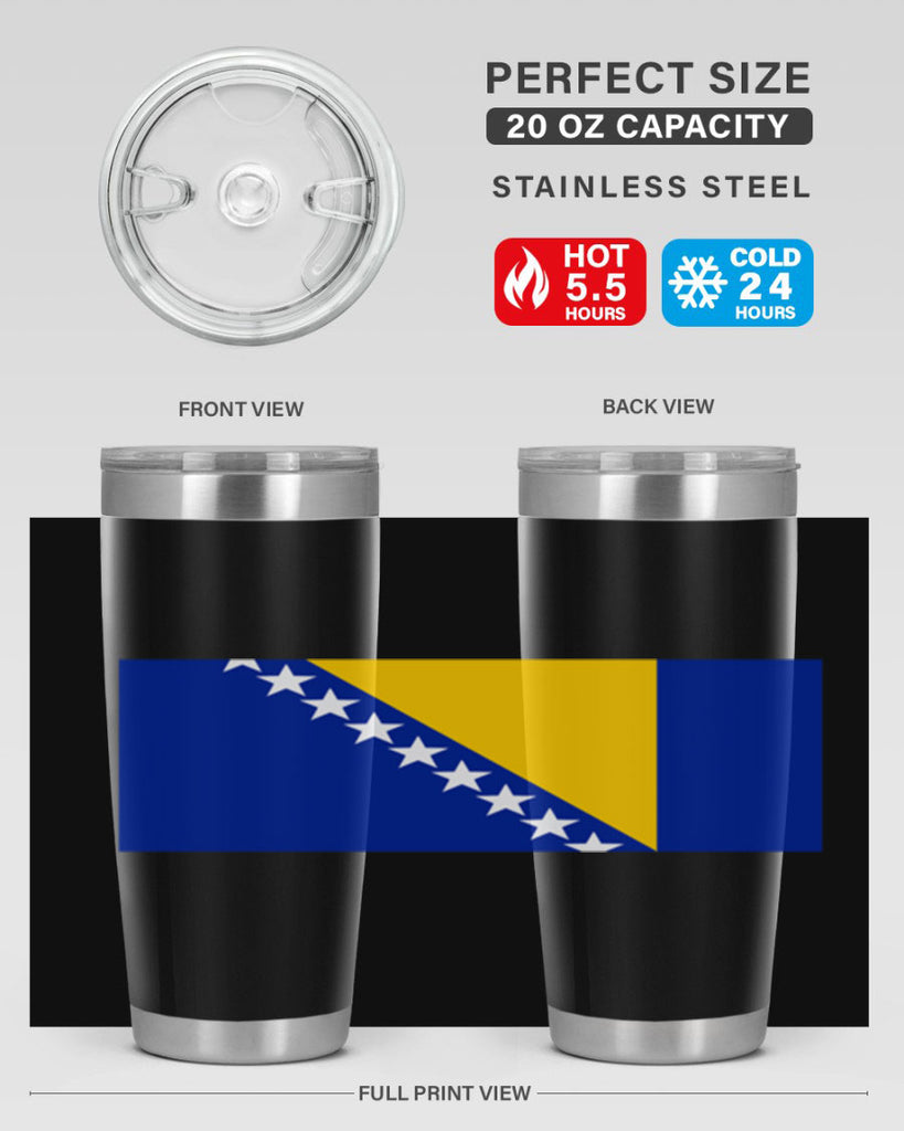 Bosnia and Herzegovina 176#- world flags- Tumbler