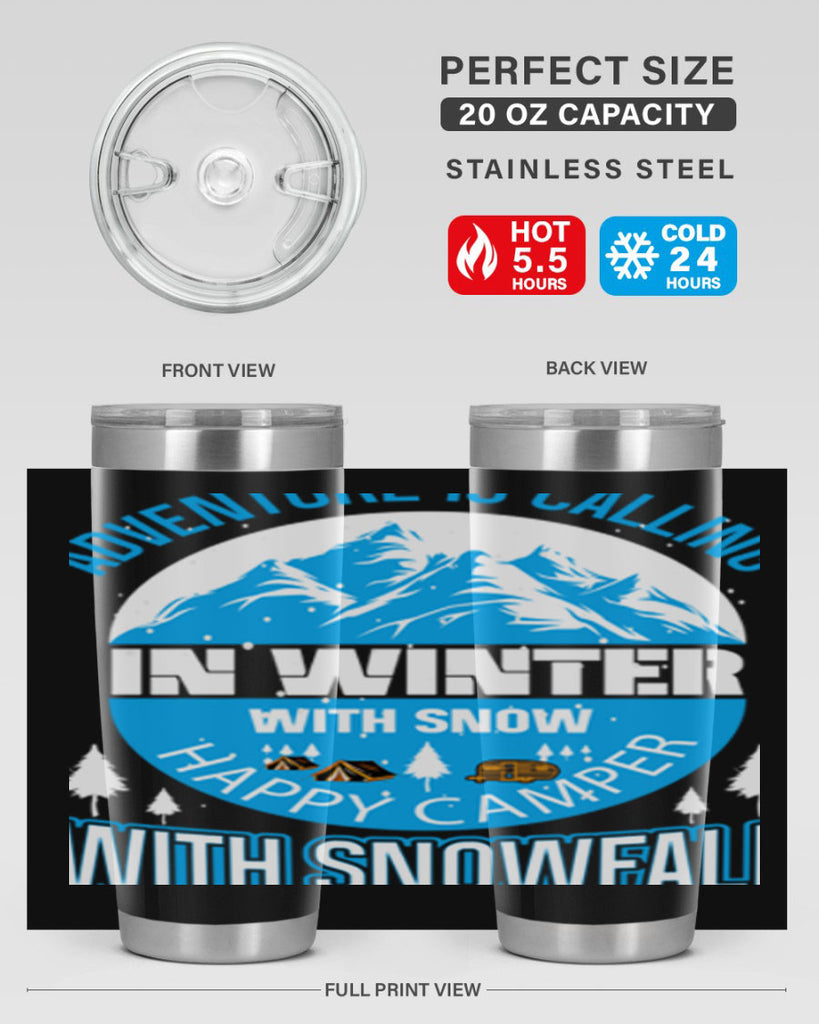 Camping Winter 39#- winter- Tumbler