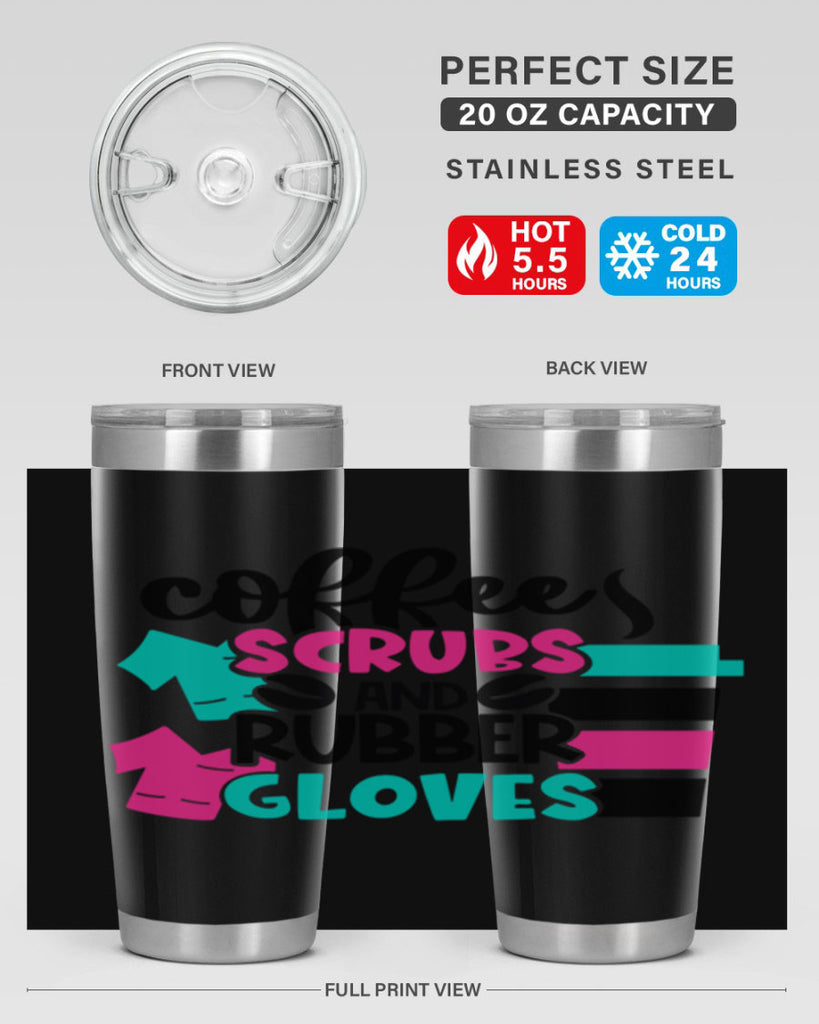 Coffee Scrubs And Rubber Gloves Style Style 209#- nurse- tumbler