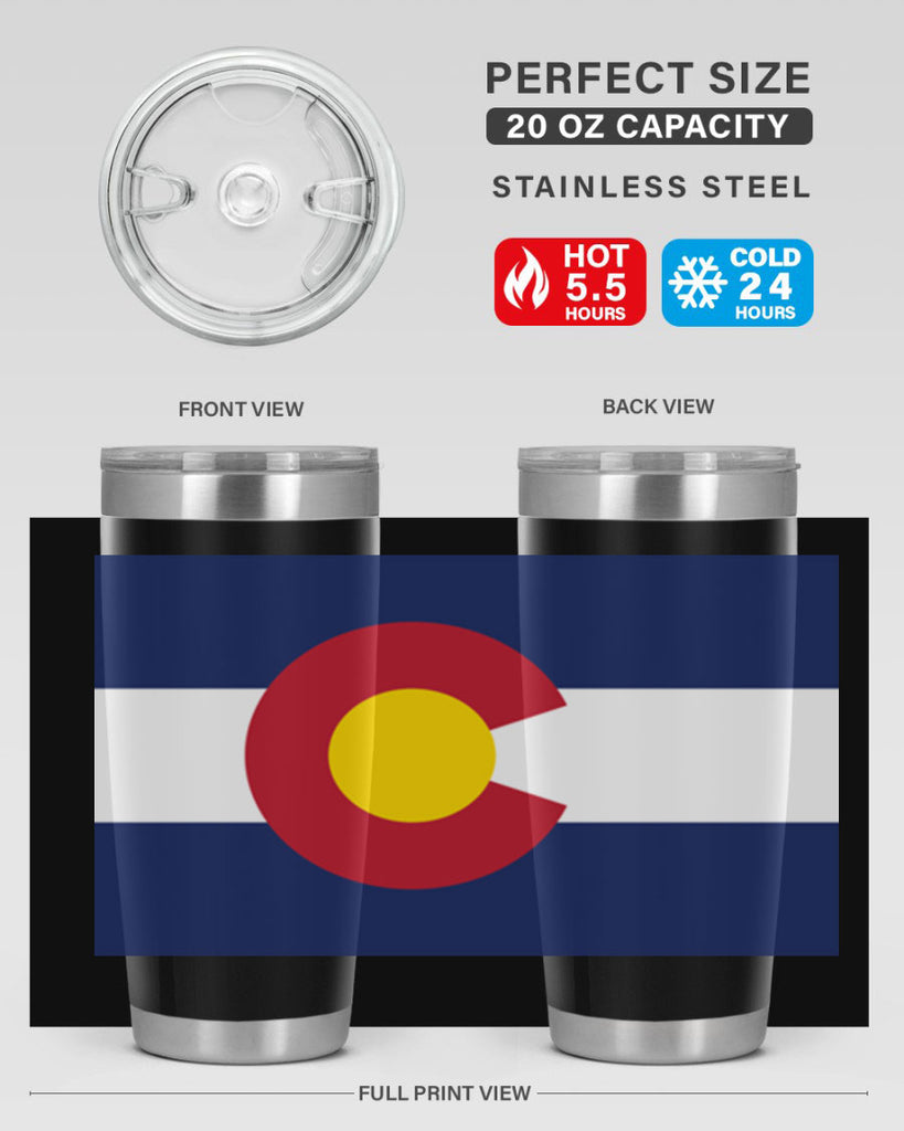 Colorado 46#- Us Flags- Tumbler