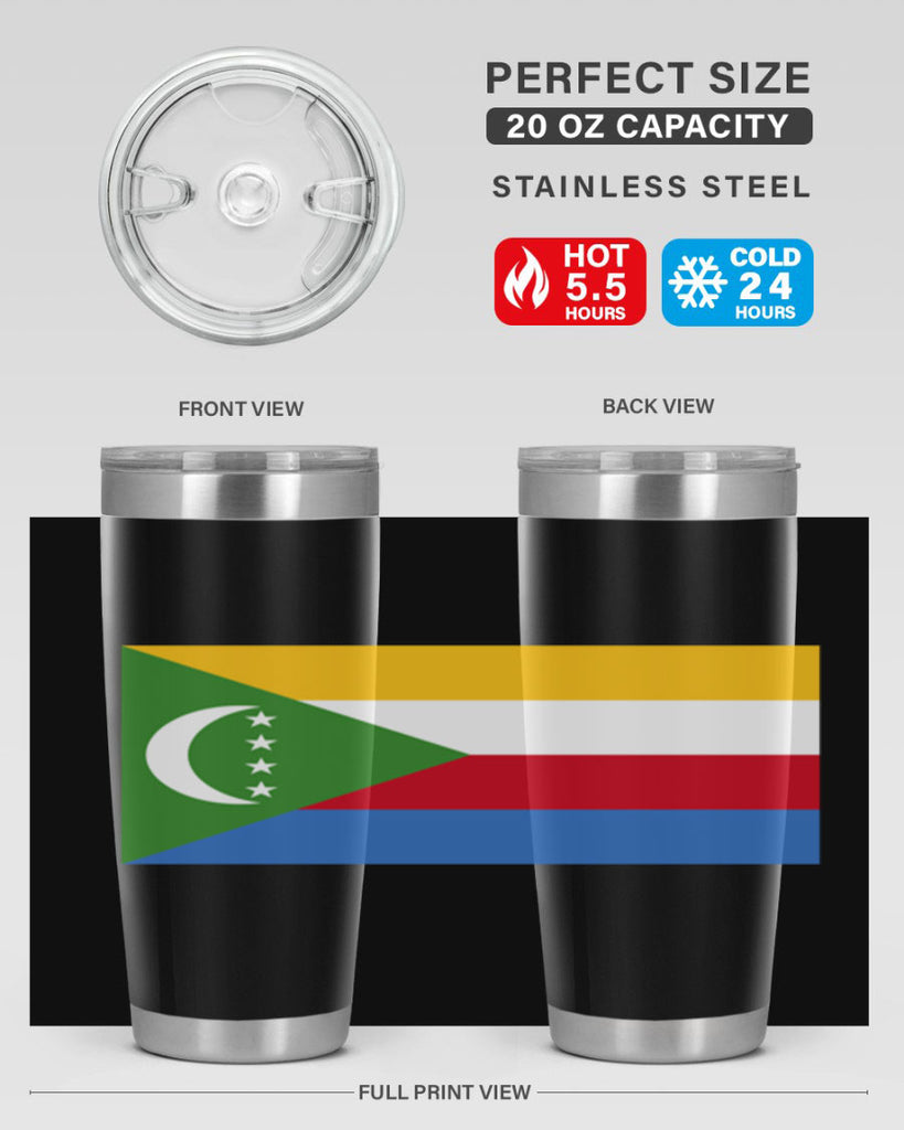 Comoros 160#- world flags- Tumbler