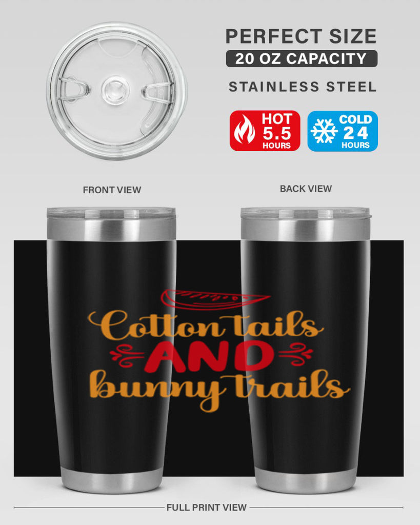 Cotton tails and bunny trails 111#- spring- Tumbler