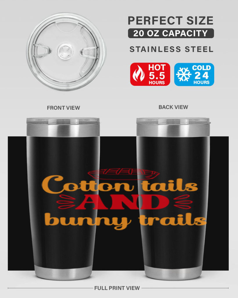 Cotton tails and bunny trails 112#- spring- Tumbler
