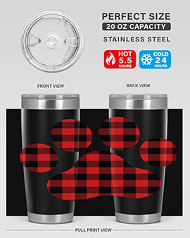 Dog Paw Style 94#- dog- Tumbler