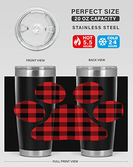 Dog Paw Style 95#- dog- Tumbler