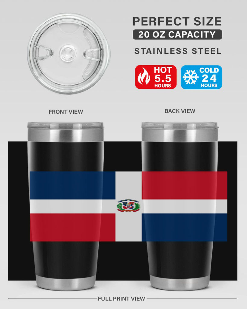 Dominican Republic 148#- world flags- Tumbler