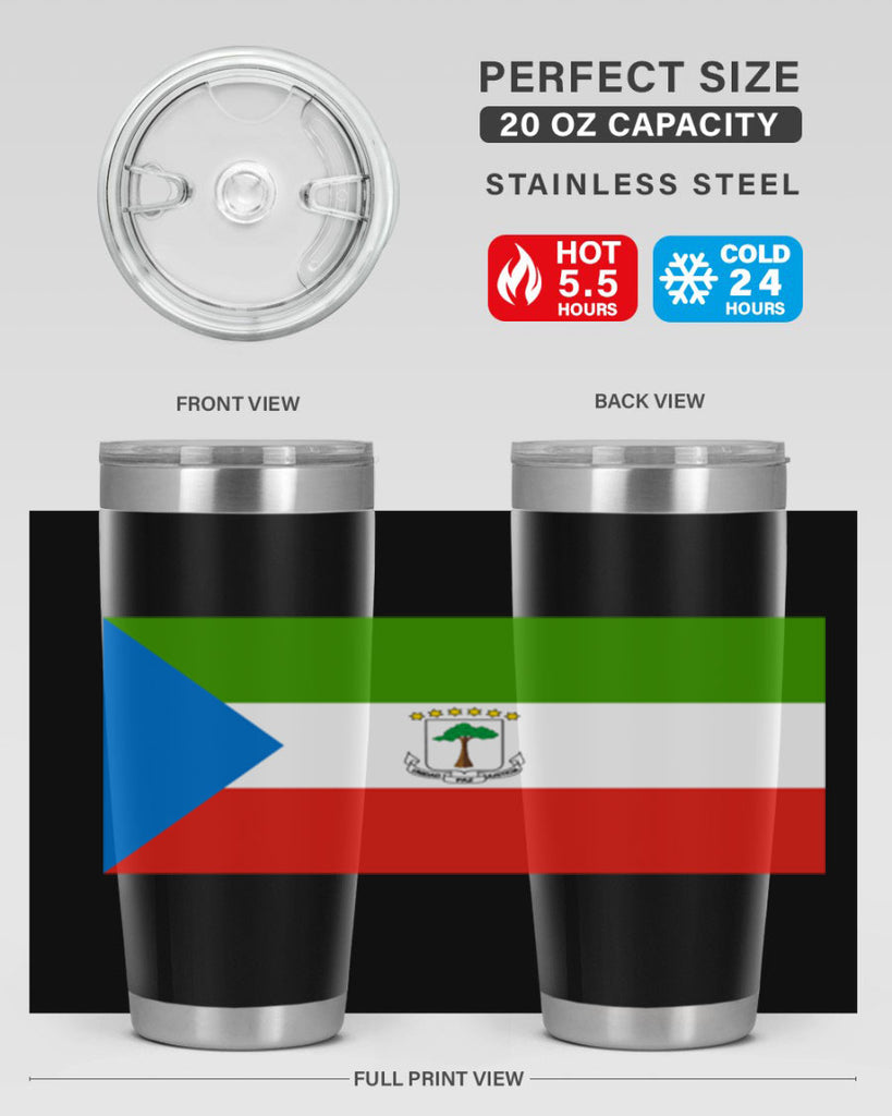 Equatorial Guinea 144#- world flags- Tumbler