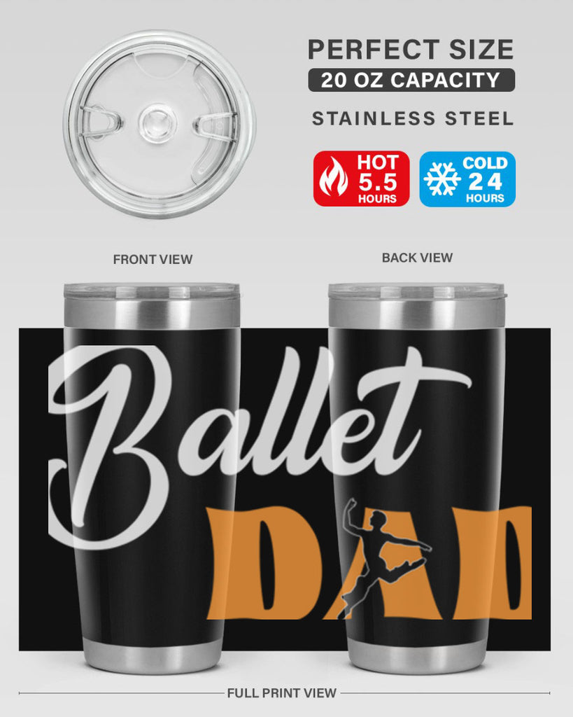 Fitted Dance Dad Ballet SVG Ballet 39#- ballet- Tumbler