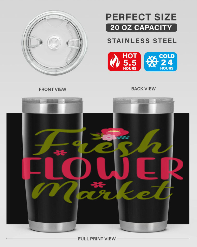 Fresh Flower Market 144#- spring- Tumbler