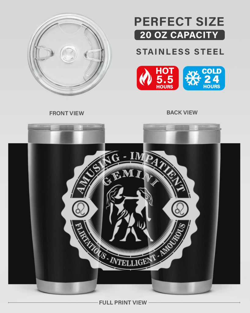 Gemini 12#- zodiac- Tumbler