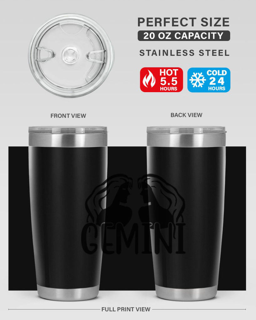 Gemini 227#- zodiac- Tumbler