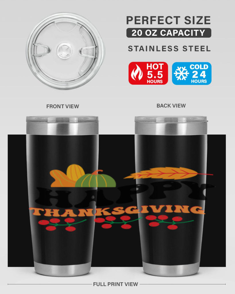 Happy Thanksgiving 251#- fall- Tumbler