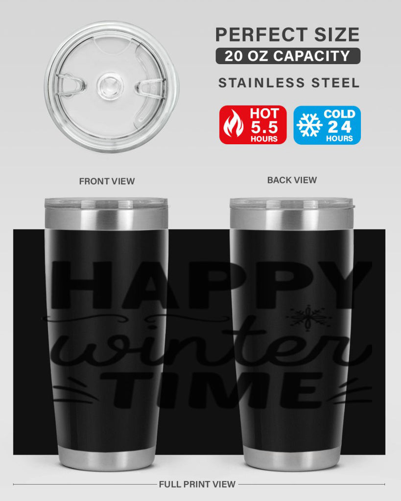 Happy Winter Time134#- winter- Tumbler