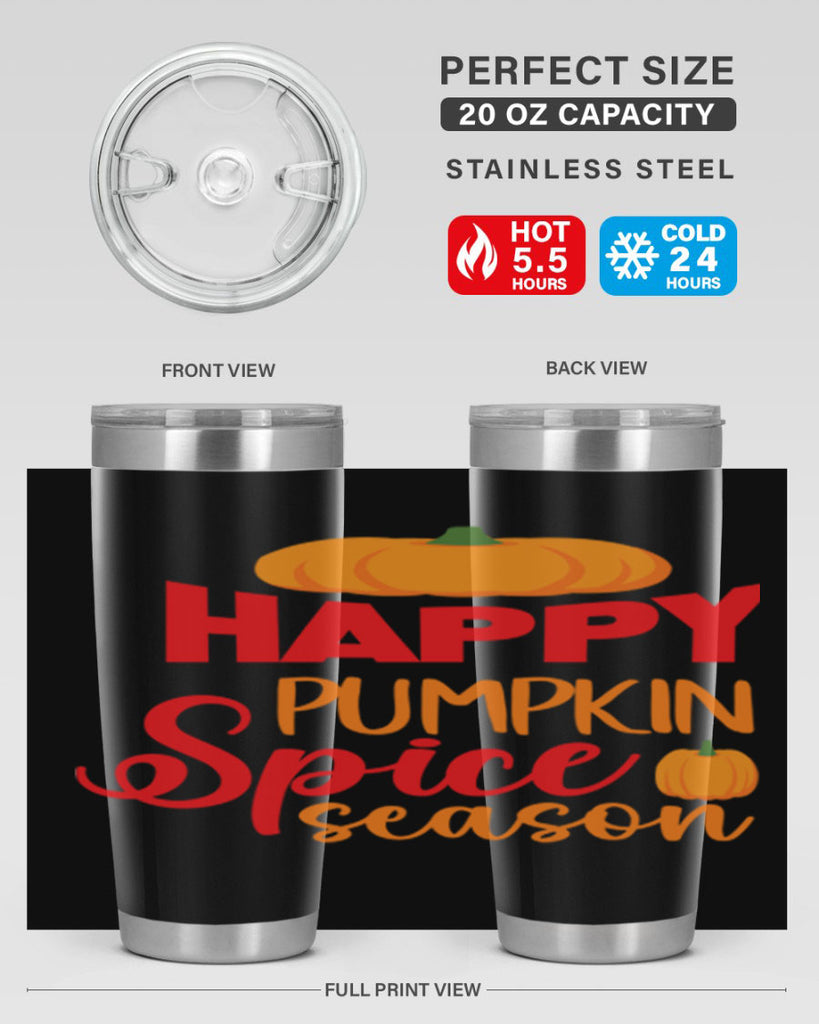 HappyPumpkinSpiceSeason 259#- fall- Tumbler