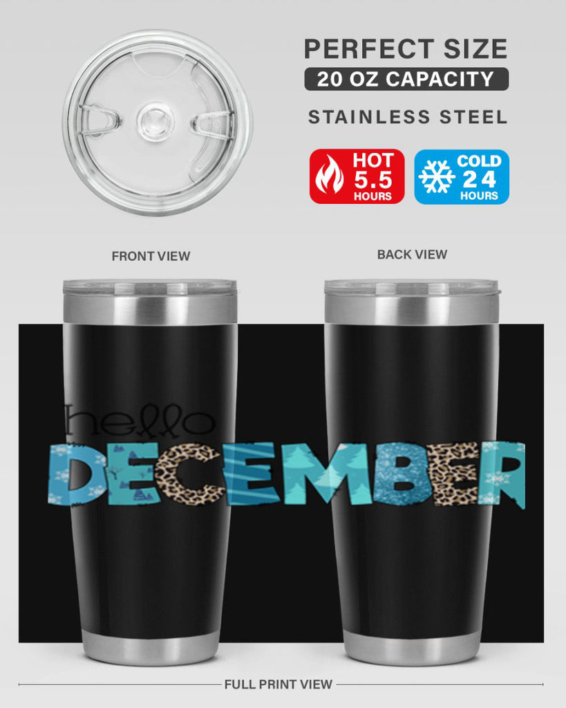 Hello December 187#- winter- Tumbler