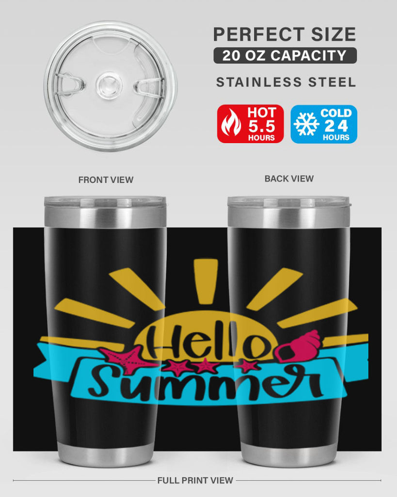 Hello Summer Style 38#- summer- Tumbler