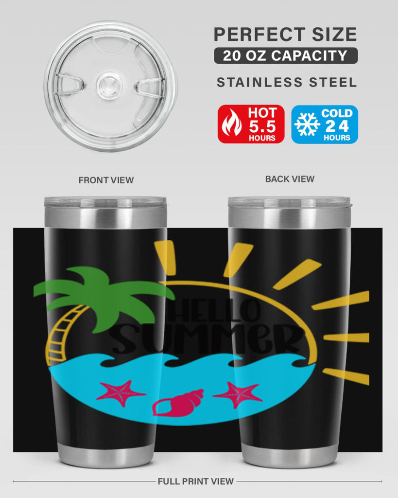 Hello Summer Style 40#- summer- Tumbler
