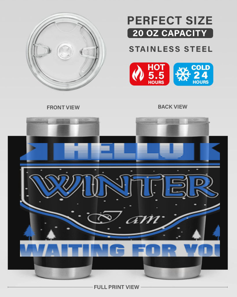 Hello Winter 164#- winter- Tumbler