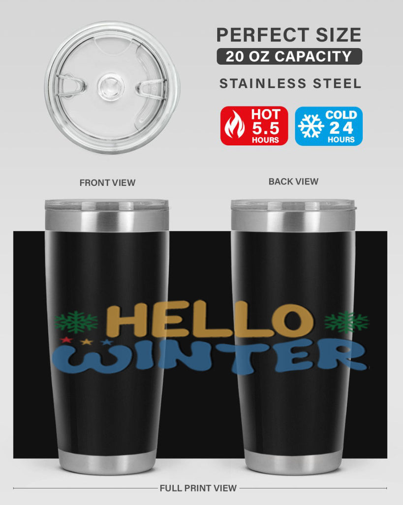 Hello Winter 181#- winter- Tumbler