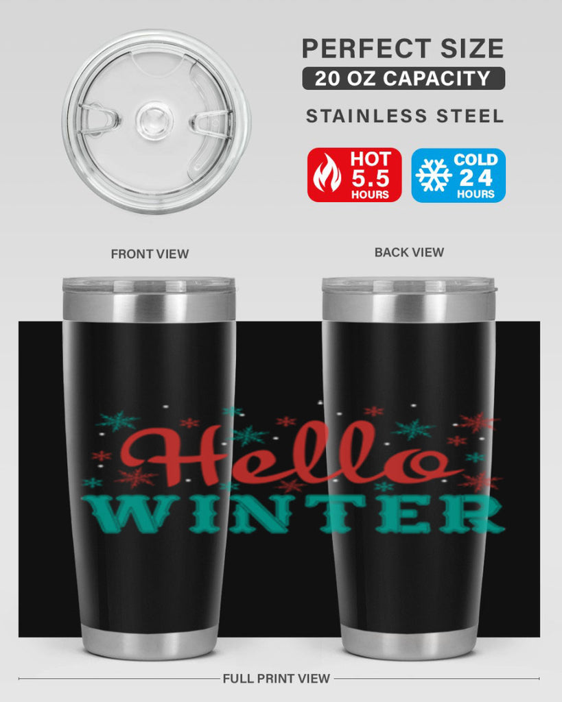 Hello Winter 182#- winter- Tumbler