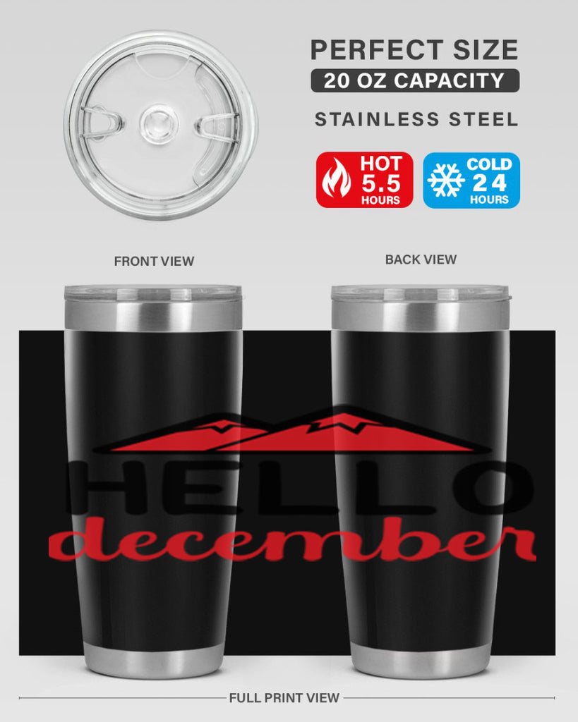 Hello december 160#- winter- Tumbler