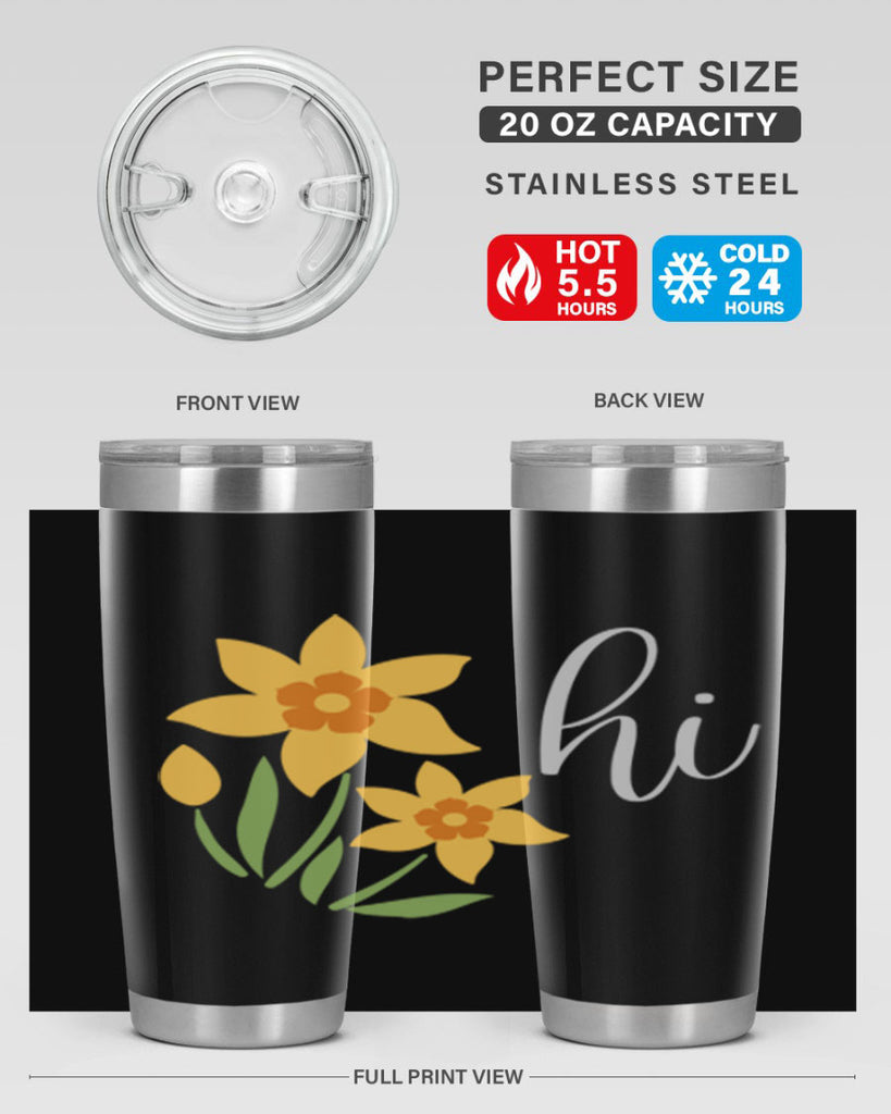 Hi daffodil flower236#- spring- Tumbler