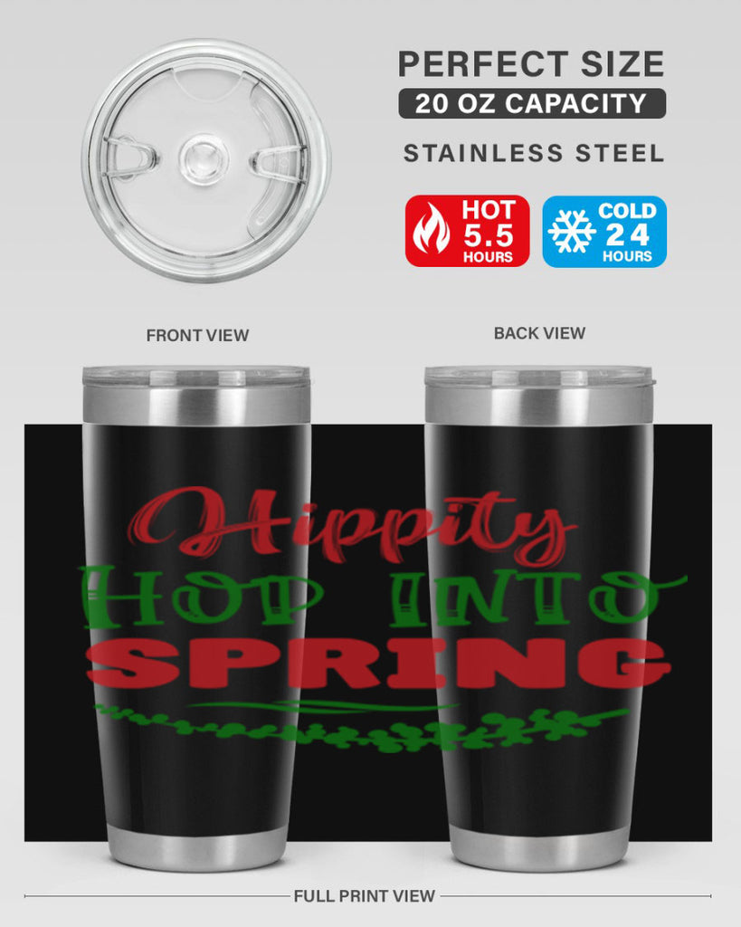Hippity Hop into Spring 239#- spring- Tumbler