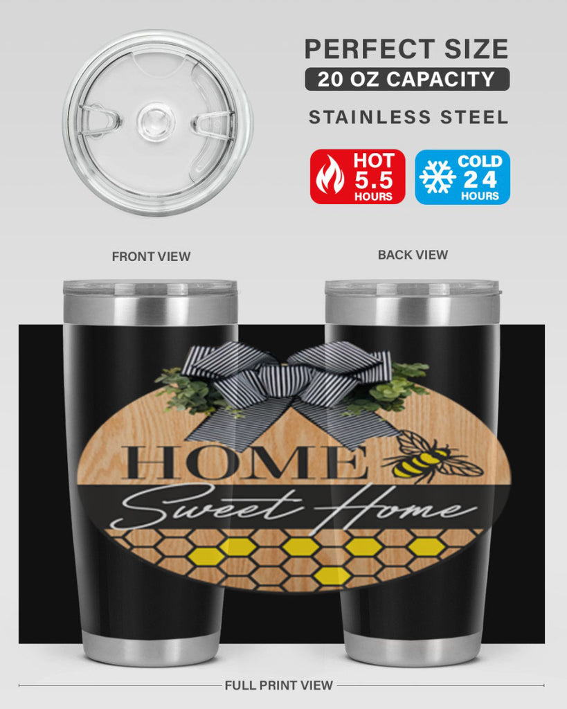 Home Sweet home bee and hive Mockup241#- spring- Tumbler