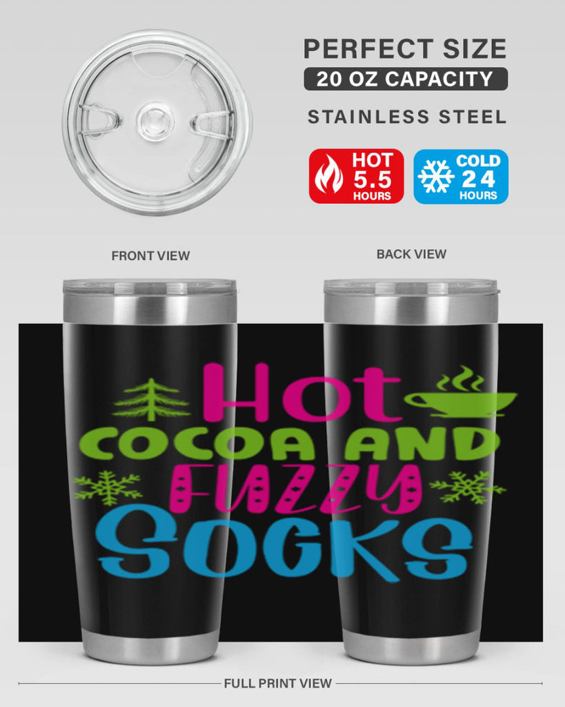 Hot Cocoa And Fuzzy Socks209#- winter- Tumbler