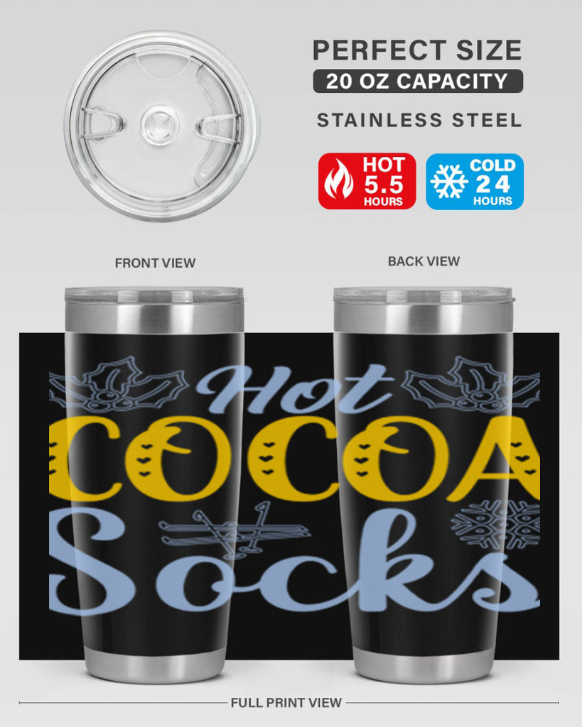 Hot cocoa socks211#- winter- Tumbler