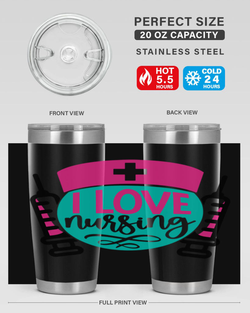 I Love Nursing Style Style 172#- nurse- tumbler