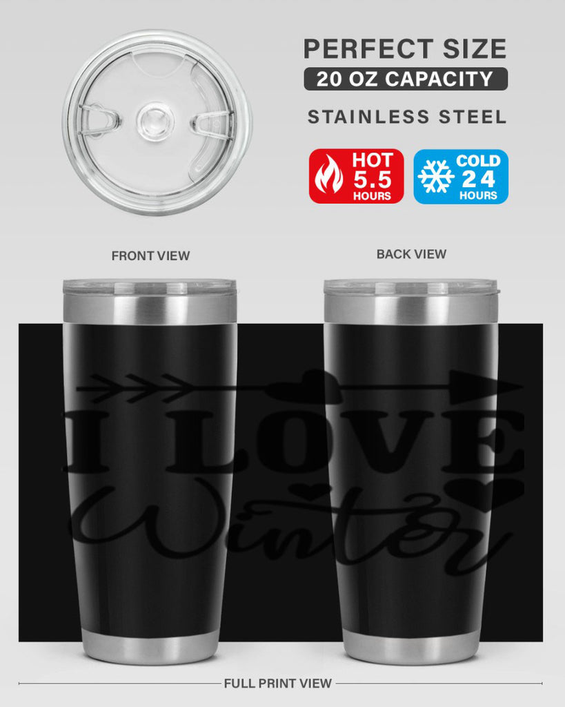 I Love Winter 227#- winter- Tumbler