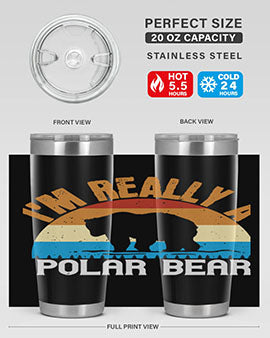 I'm Really A Polar Bear 38#- Bears- Tumbler