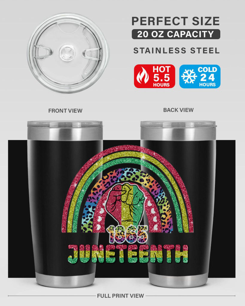 Juneteenth 1865 Rainbow 19#- Juneteenth- tumbler
