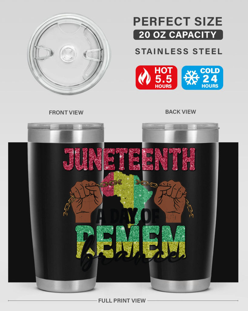 Juneteenth A Day Of Remembrance Png 9#- Juneteenth- tumbler