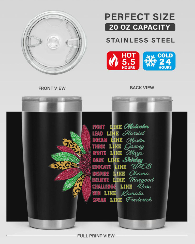 Juneteenth Sunflower Design 17#- Juneteenth- tumbler