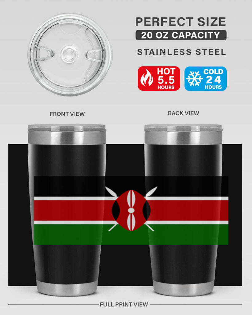 Kenya 110#- world flags- Tumbler